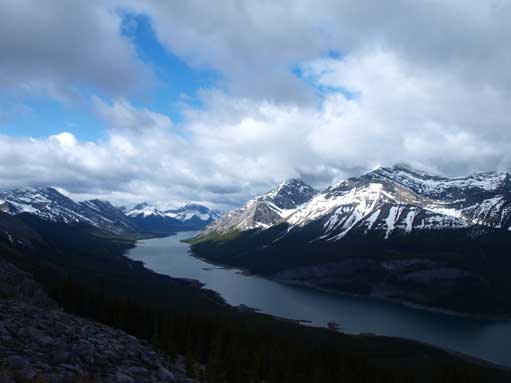 A view of Spray Lake