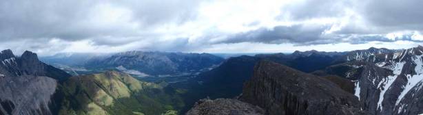 Partial summit view: towards NE