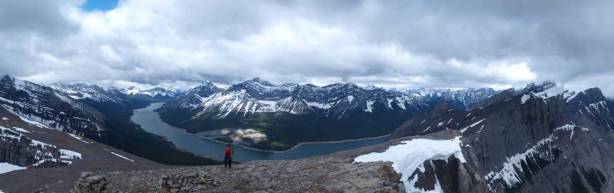 Partial summit view: towards West