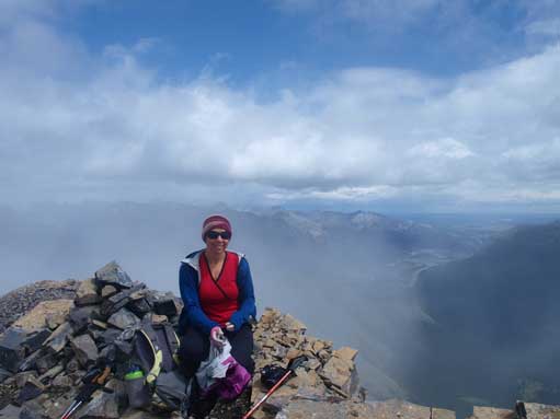 Andrea on the summit