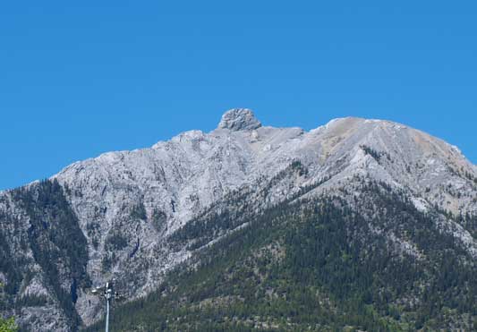 Squaw's Tit seen from Canmore Info Center