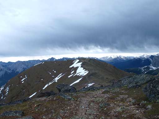 Looking back towards the summit of Olympic Summit
