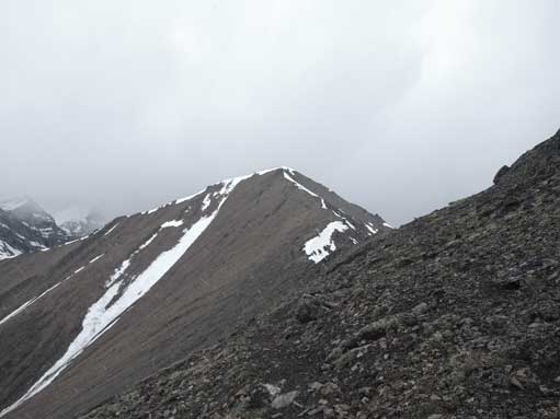 Looking ahead towards the summit