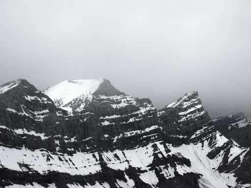 Mt. Lougheed just about to get soaked in...