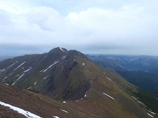 Mount Collembola seen from partway down from Allan.