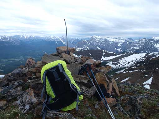 The summit cairn