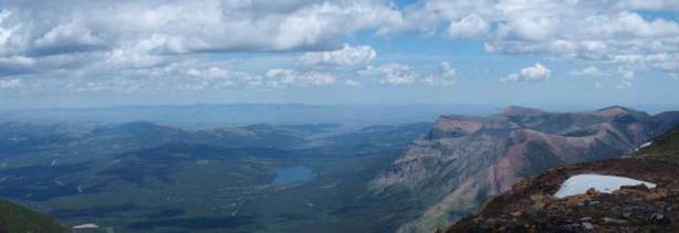 Towards NE is the prairie. Table Mountain on right.