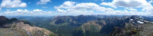 Looking East from the East summit.