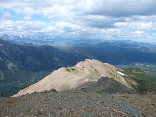 Isolated sunlight shone on the north ridge of Southfork Mountain.