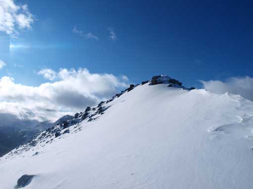 The peak I bagged, which is higher than the official Miner's Peak