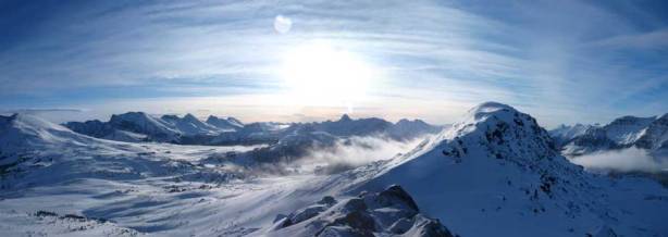 Another panorama view. True summit is visible on right