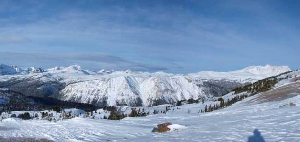 Panorama of Healy/Harvey Pass area