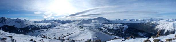 Partial Summit Panorama. At center is The Monarch