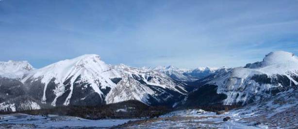 Bourgeau on left. Eagle Mountain on right