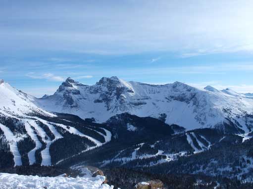 Mount Howard Douglas. Summit is on left.