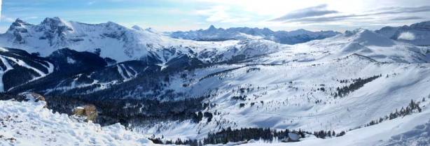 Panorama of Sunshine Village area