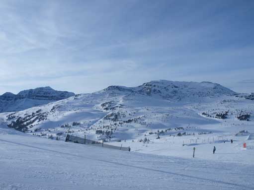 The peak on right is Twin Cairns which I just did in the morning. Behind it is The Monarch