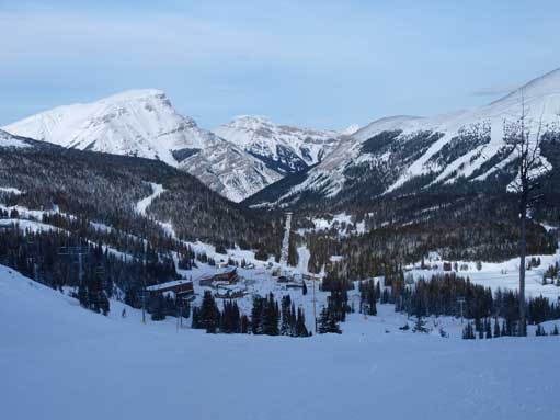 Looking down towards Sunshine Village