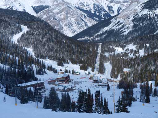 Sunshine Village. Note the gondola line behind.