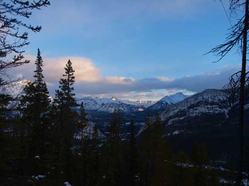 Morning view. This was the only time when Aylmer was free of clouds