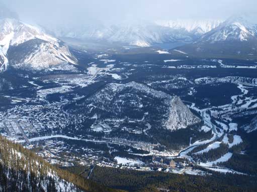 Tunnel Mountain and Banff townsite