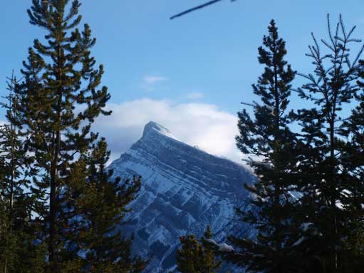 The only view of Mount Rundle