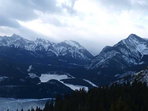 Looking into Kananaskis Valley from the first lookout