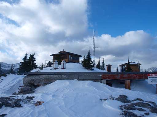A heli pad on the summit.
