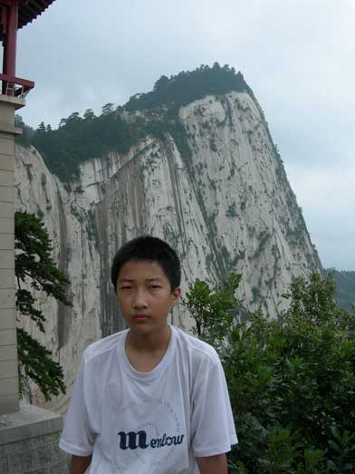 Me with the west peak behind. It's getting closer