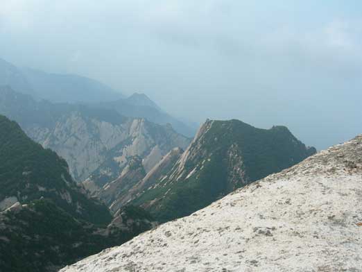 Coming down from west peak, view opened up briefly
