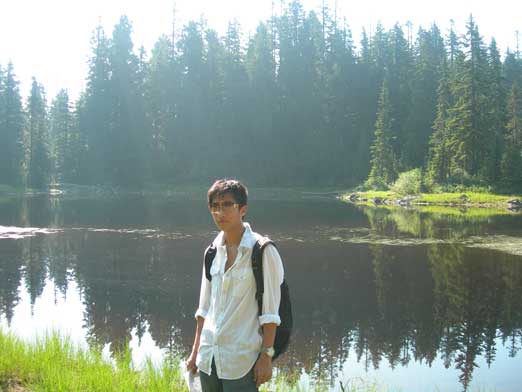 Me with Goldie Lake behind