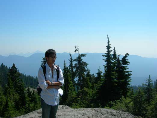 Me taking a break on Brockton Point, (maybe).