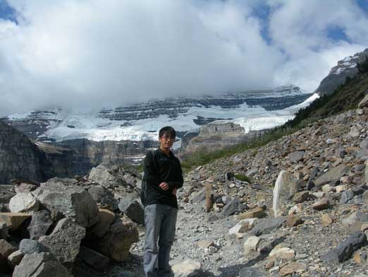 Me with Mount Victoria behind