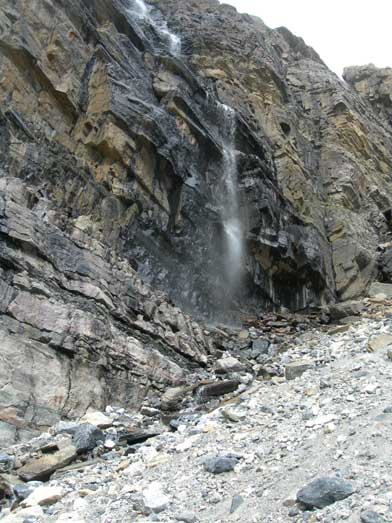 We hiked to the base of this waterfall