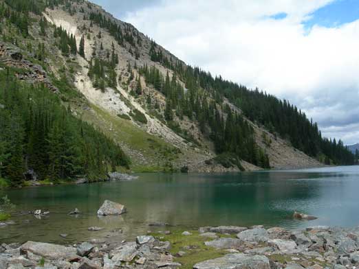 Down to Lake Agnes