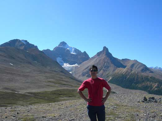 Dad with Mt. Athabasca and Hilda Peak behind