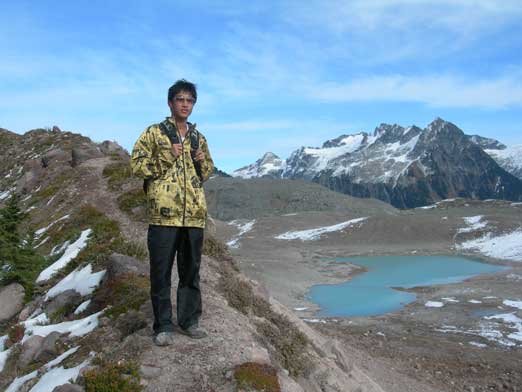 Me descending the Cone.