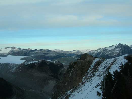 Looking down towards Opal Cone