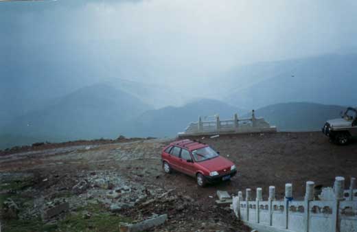 Our car and the approaching weather..