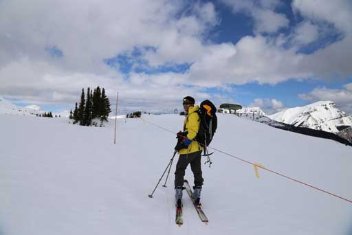 Me approaching the summit of Standish Ridge. Photo by Ben Nearingburg