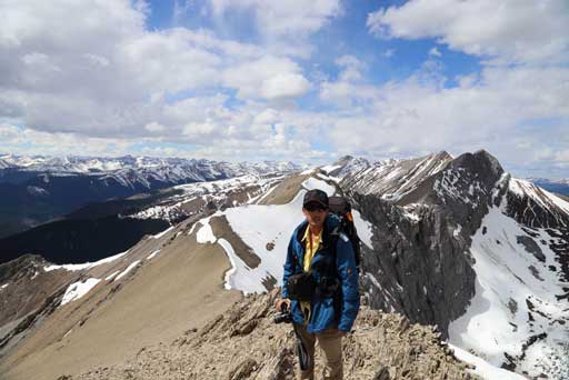 Me on the summit. Photo by Ben N