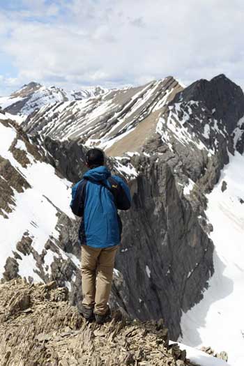 Me soaking in the views. Photo by Ben N