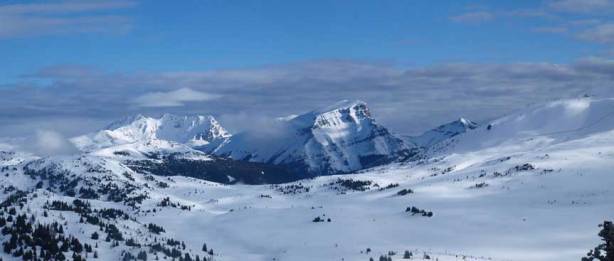 Looking back at Mount Bourgeau