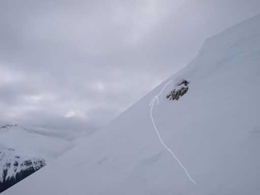 I couldn't get a better perspective of the ridge since I was soloing. But it is steep.
