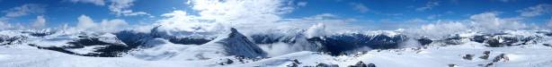 Panorama from false summit. Click to view large size