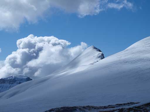 Looking back towards the true summit