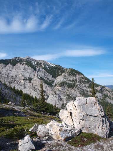 The ridge has some open areas, and we got great views