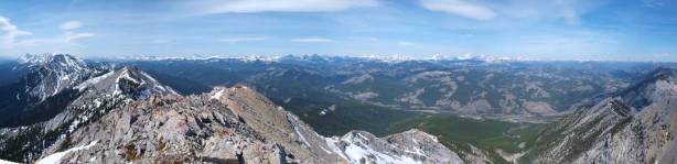 Looking towards High Rock Range from the lower summit