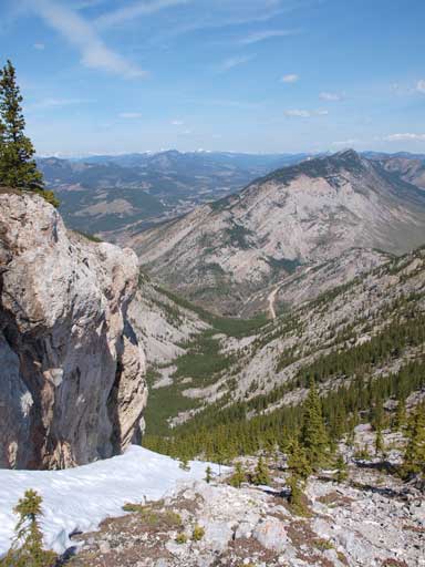 Still great views from the descent