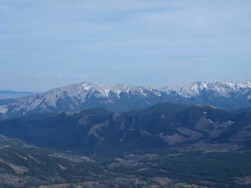 Thunder Mountain in Livingstone Range, our previous objective